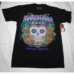 New Hard Rock Cafe Mardi Gras 2013 Sz M Black Purple